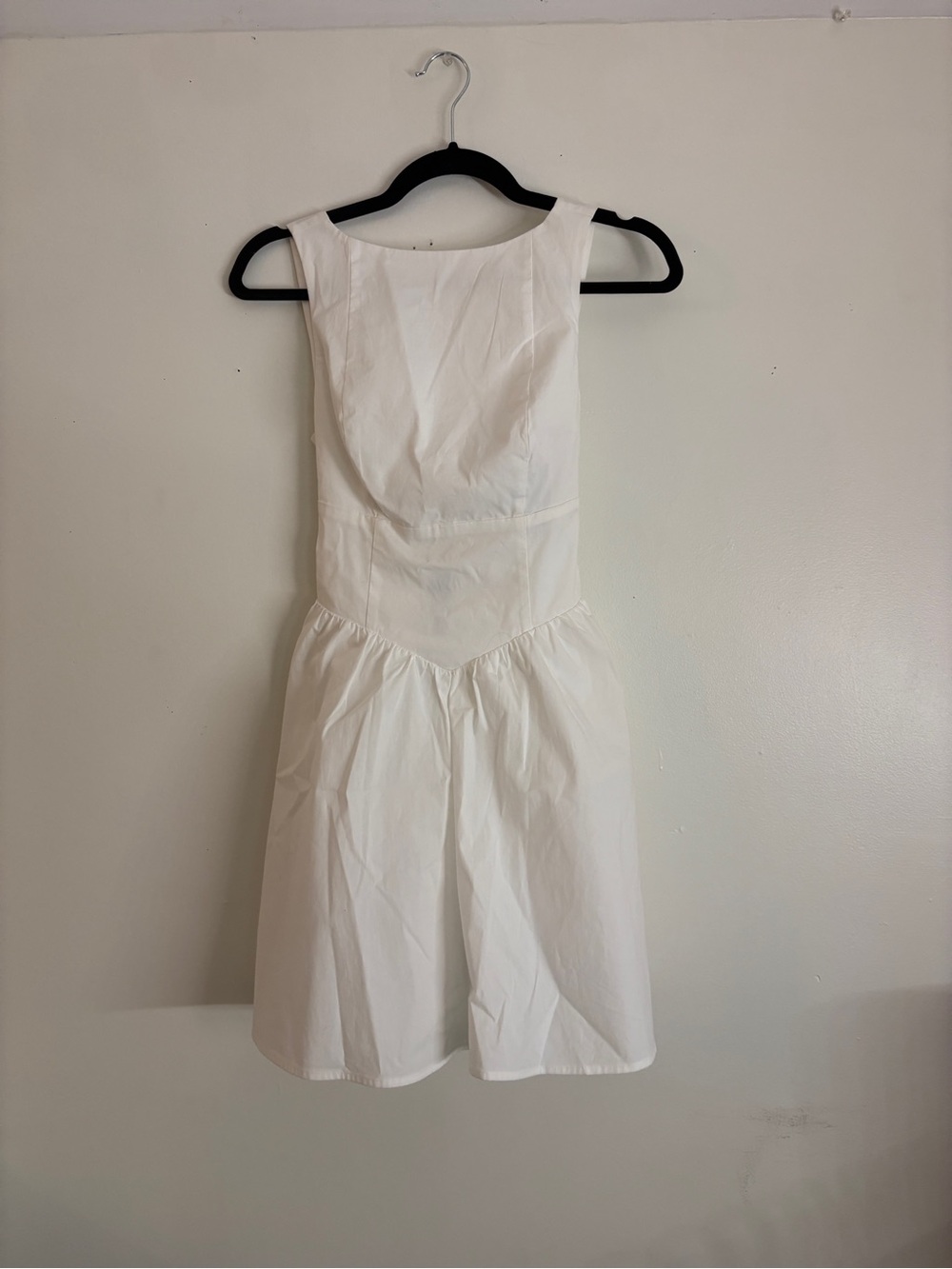 Classic White Sleeveless Fit & Flare Dress